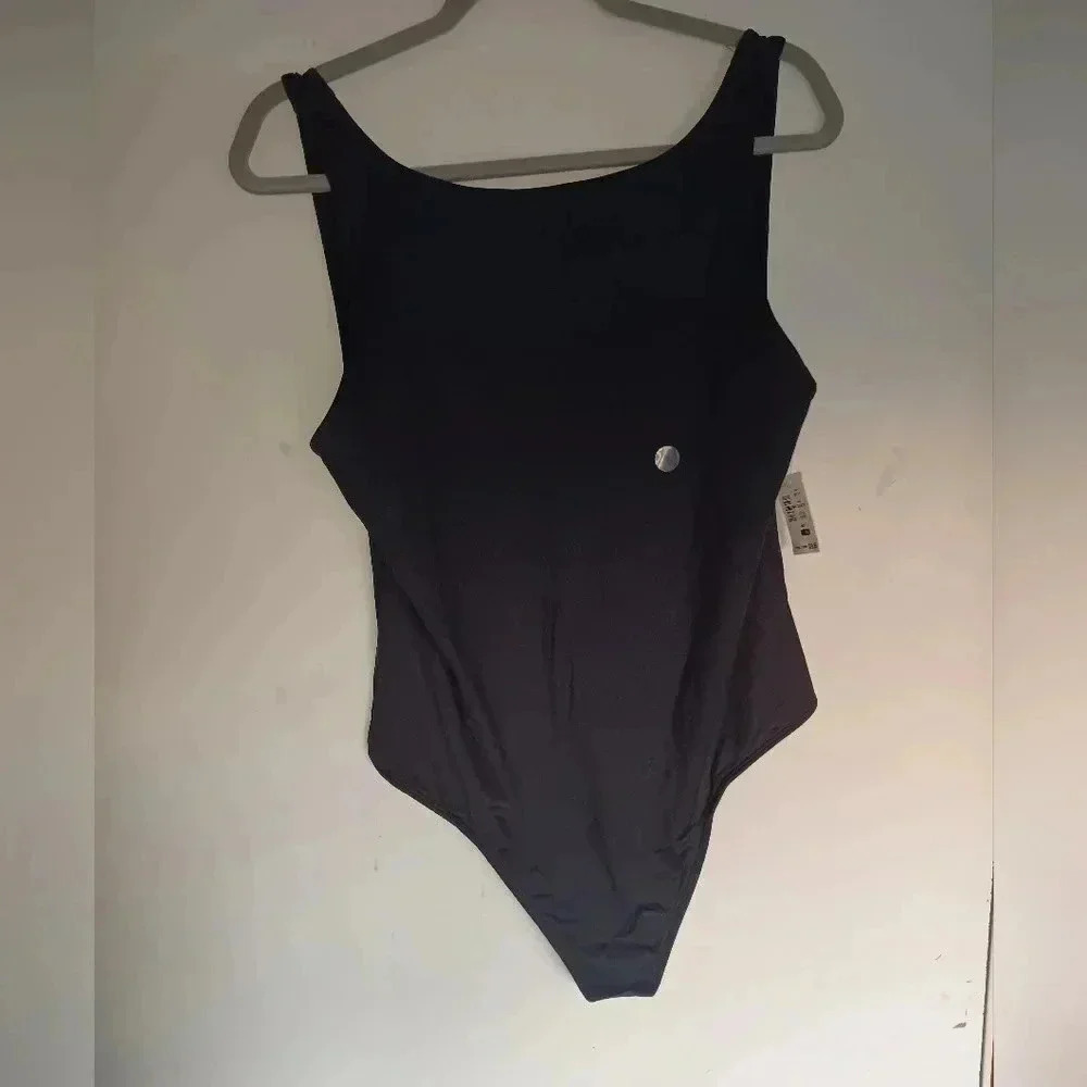 Aeropostable, Woman's Body Suit Sculpt, XL, Black, Snap bottom, NWT